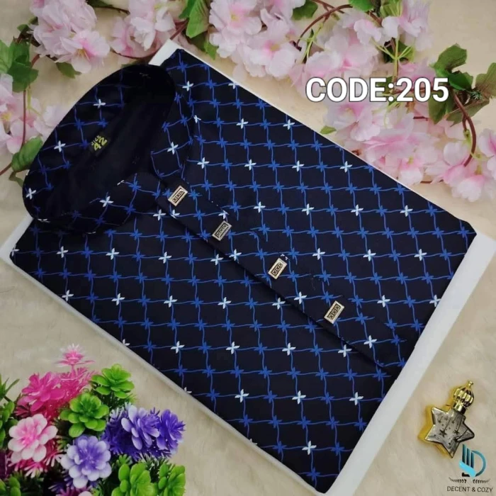 Tara print cotton panjabi